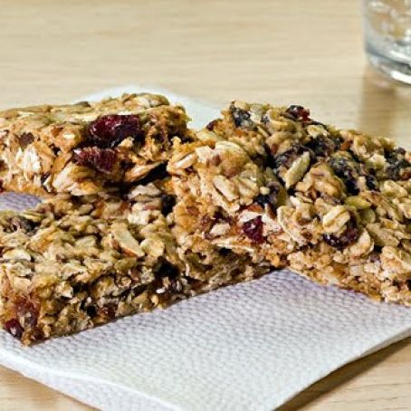 Chewy Fruit & Flax Granola Bars