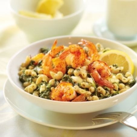 Creamy Feta Pasta with Shrimp