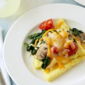 Cheddar-Veggie Egg Envelopes