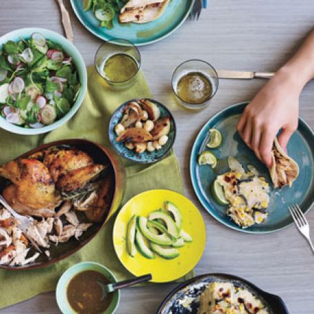 Chipotle Roast Chicken Tacos