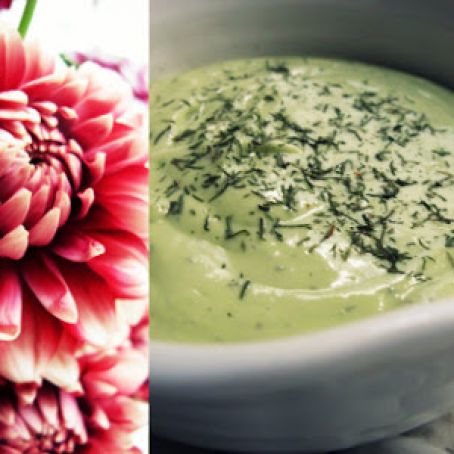 :Creamy, Tangy Avocado Dressing