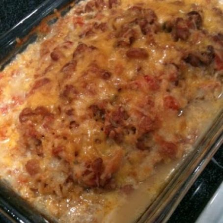 Cheesy Rotel Chicken Casserole