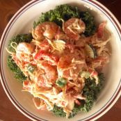 Seafood Salad topped with Avocado