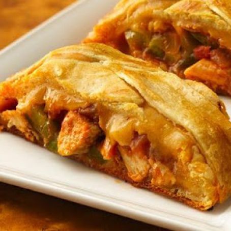 Chicken Fajita Crescent Braid