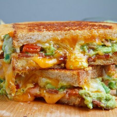 Bacon Guacamole Grilled Cheese Sandwich