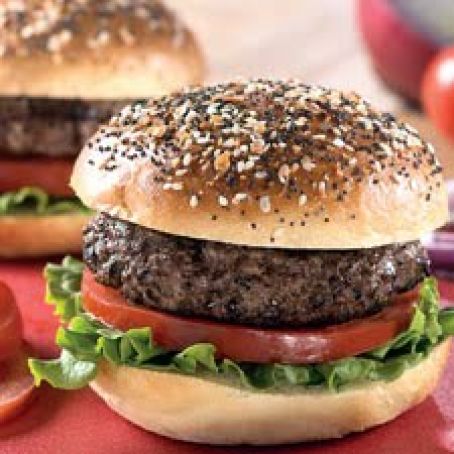 Seeded Hamburger Buns (King Arthur Flour)
