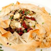 Roasted Chicken and Brie Pie with Honey and Mustard