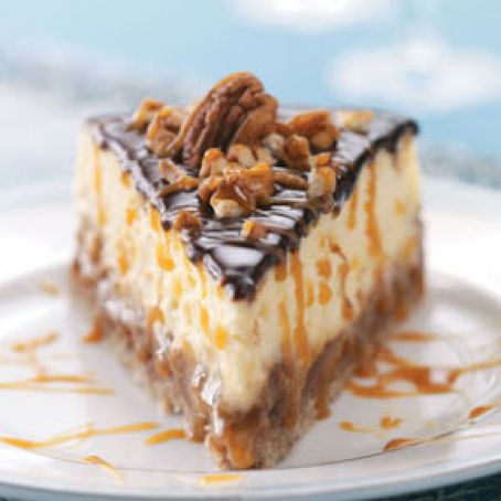 Layered Turtle Cheesecake
