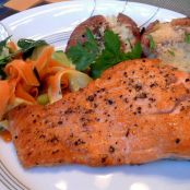 Seared & Roasted Salmon