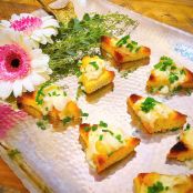 Scallop, Gruyere & Macadamia Nut Toast Points
