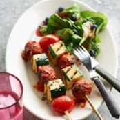 Meatball and Vegetable Kabobs