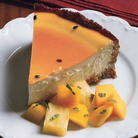 Persimmon-glazed Cheesecake