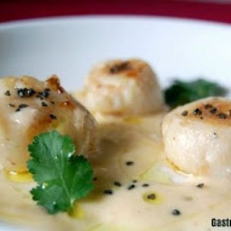 VIEIRAS EN SALSA  BEURRE BLANC