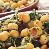 Wilted Spinach and Chickpeas