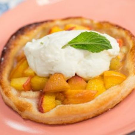 Summer Peach and Rhubarb Crostata