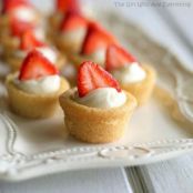 Mini Fruit Cookie Cups