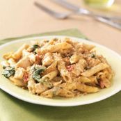 Pesto-Chicken Penne Casseroles Recipe
