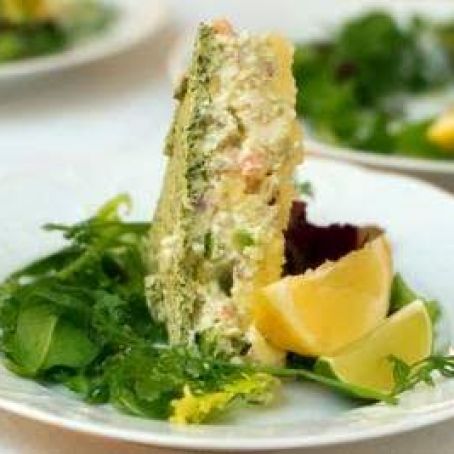 Räk- och avokadotårta med ishavsrom