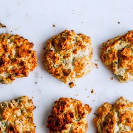 Sour Cream and Scallion Drop Biscuits