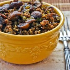 Wild Rice with Sausage and Mushrooms