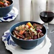 Short Ribs with Mushrooms and Spring Vegetables