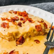 Instant Pot Boneless Pork Chops With Bacon & Gravy