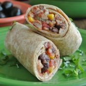 Slow Cooker Black Bean Burritos