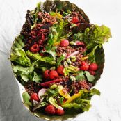 Red Quinoa Salad with Raspberries and Beets