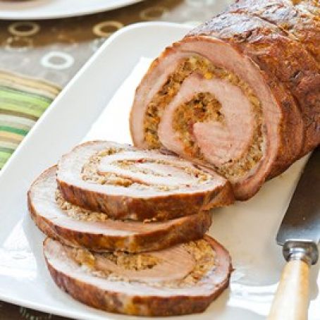 Sausage Stuffed Pork Loin