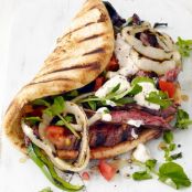 Grilled Skirt Steak Gyros