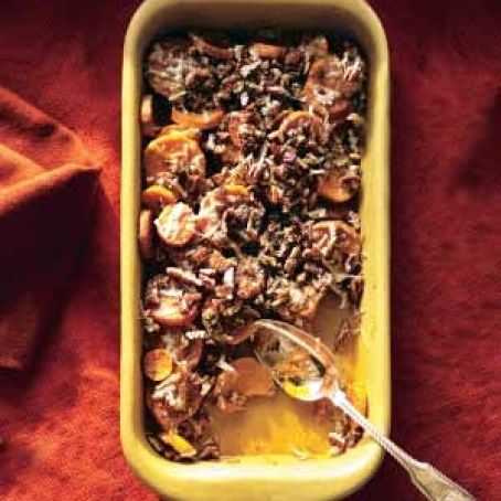 Sweet Potatoes With Pecans and Parmesan