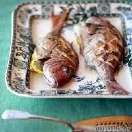 Whole Baby Snapper and Green Sauce