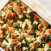 Spinach, Feta and Egg Bubble-Up Bake