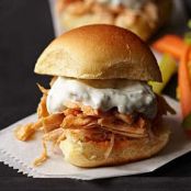 Pulled Buffalo Chicken Sliders