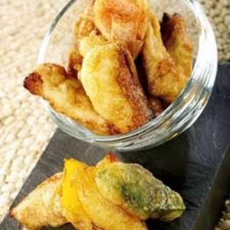 Chicken Tempura with Sweet Peppers