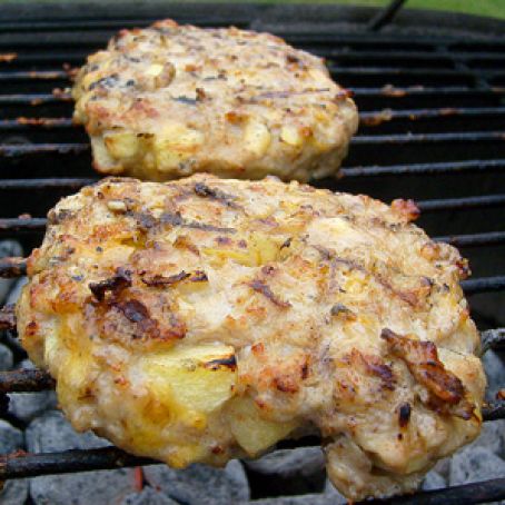 Grilled Cheesy Apple Pie Chicken Burger