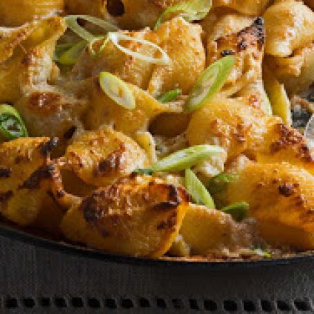 Baked Pasta Shells with Five Cheeses