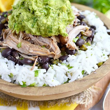 Crock Pot Mojo Pork with Cuban-Style Black Beans