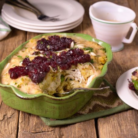 Day-After Roast Turkey and Stuffing Casserole