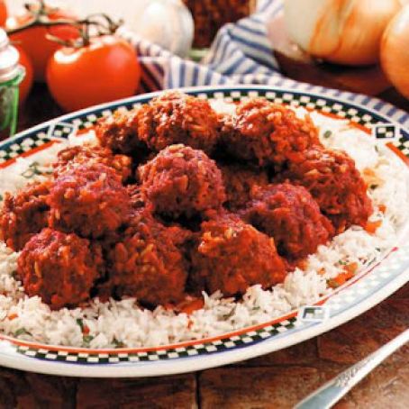 Grandma's Porcupine Meatballs