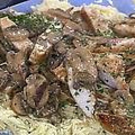 Chicken with Wild Mushroom and Balsamic Cream Sauce