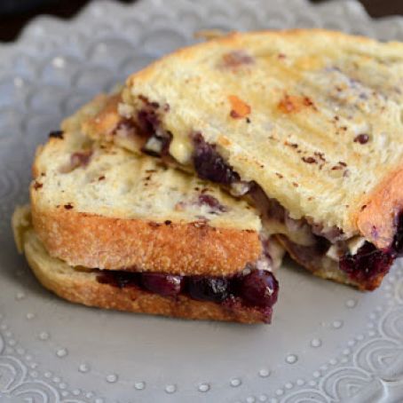 Brie, Blueberry and Balsamic Panini