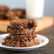 NO BAKE DARK CHOCOLATE SNICKERS COOKIES