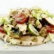 Chicken Salad Pita with Baba Ghanoush