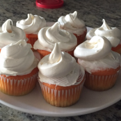 Halloween Candy Corn Cupcakes