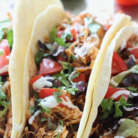 Slow Cooker Cilantro Lime Chicken Tacos