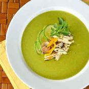 CREMA POBLANA CON CALABAZAS Y CHAMPIÑONES