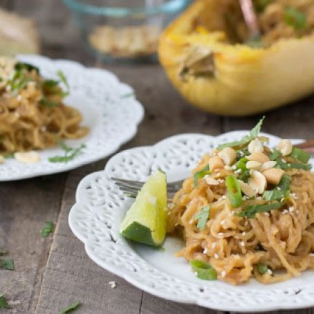 Spaghetti Squash Noodles with Peanut Squash