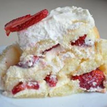 Strawberries and Cream Icebox Cake