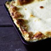 Roasted Garlic Spinach Alfredo Lasagna